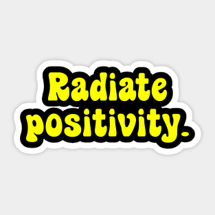 Radiate Positivity Sticker